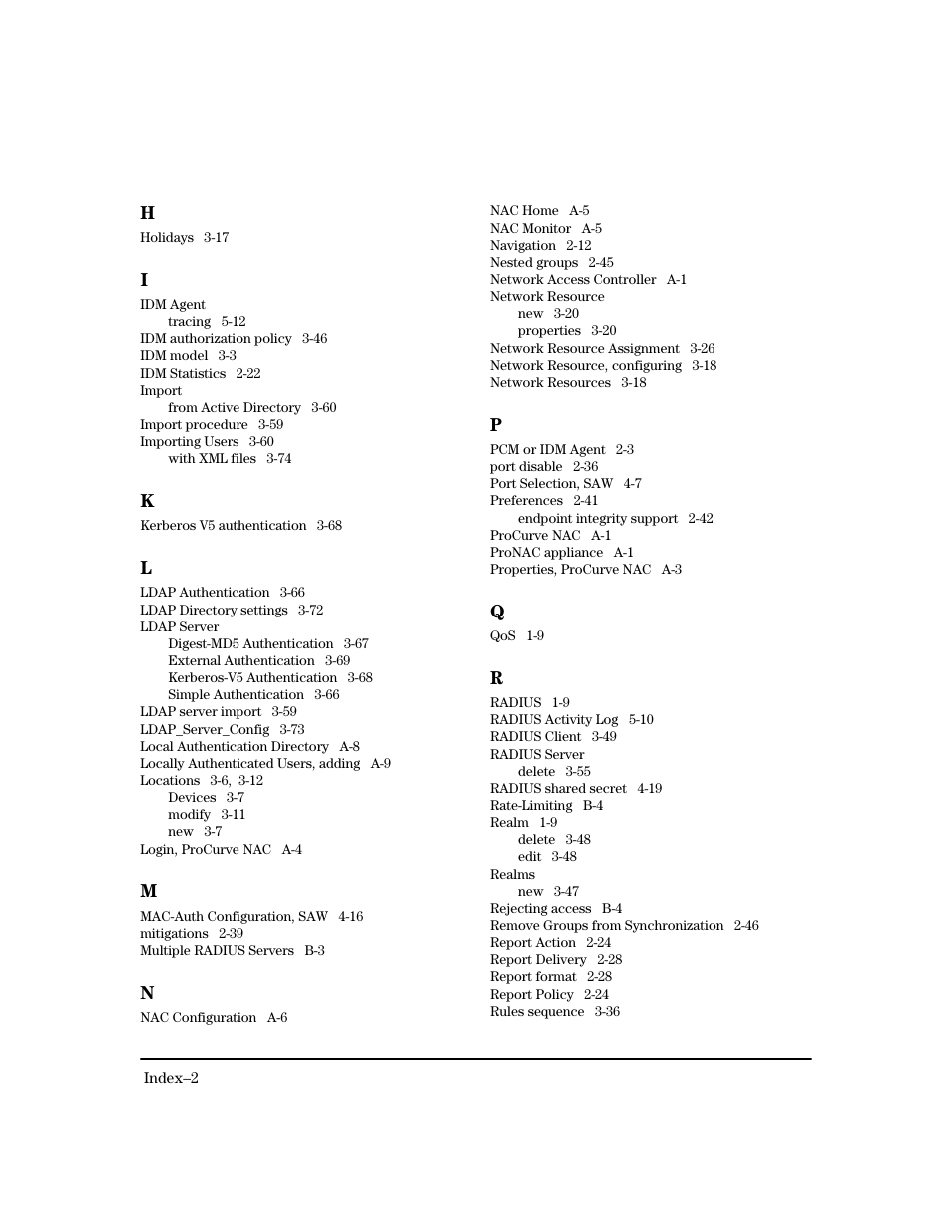 HP Identity Driven Manager Software Series User Manual | Page 198 / 200