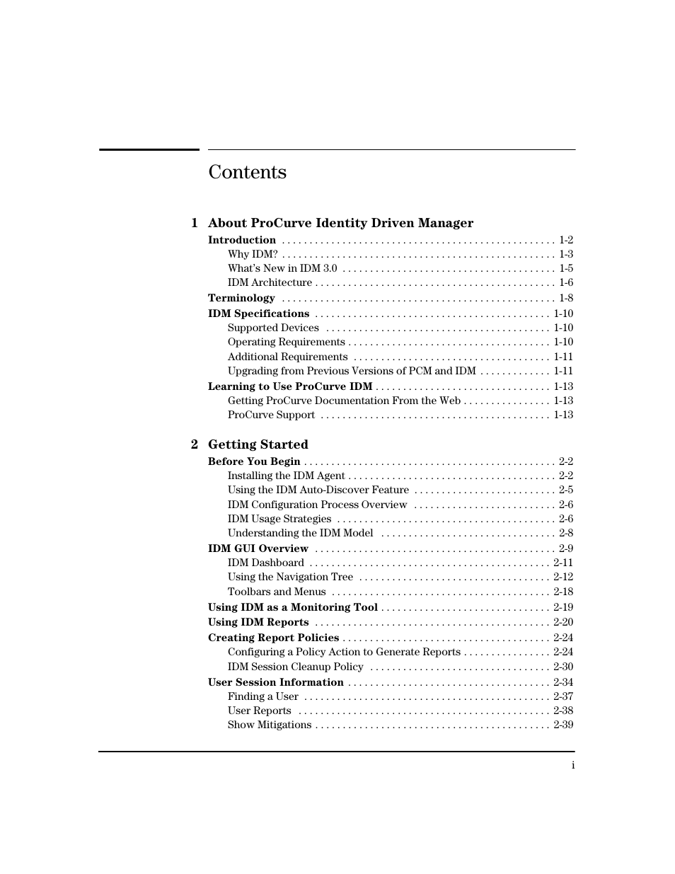 HP Identity Driven Manager Software Series User Manual | Page 3 / 200