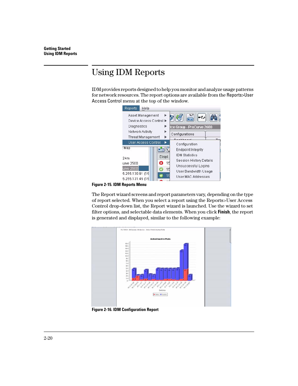 Using idm reports | HP Identity Driven Manager Software Series User Manual | Page 40 / 200