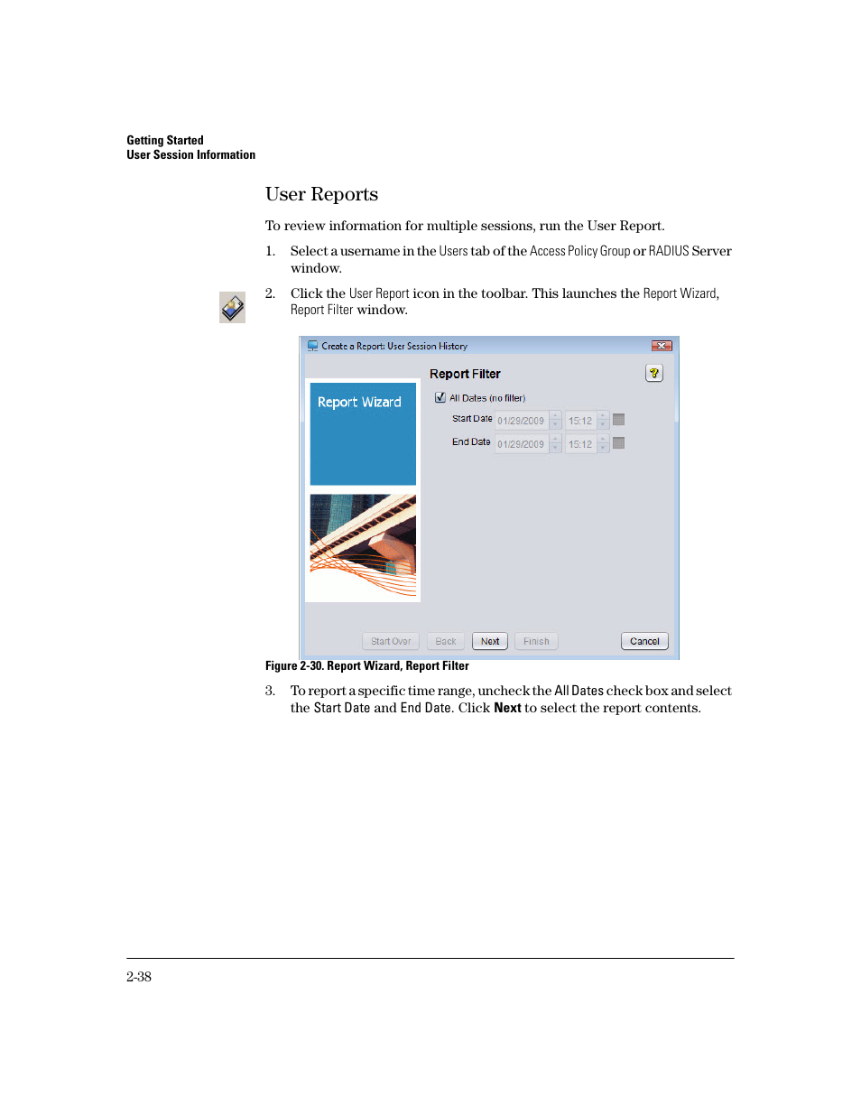 User reports, User reports -38 | HP Identity Driven Manager Software Series User Manual | Page 58 / 200