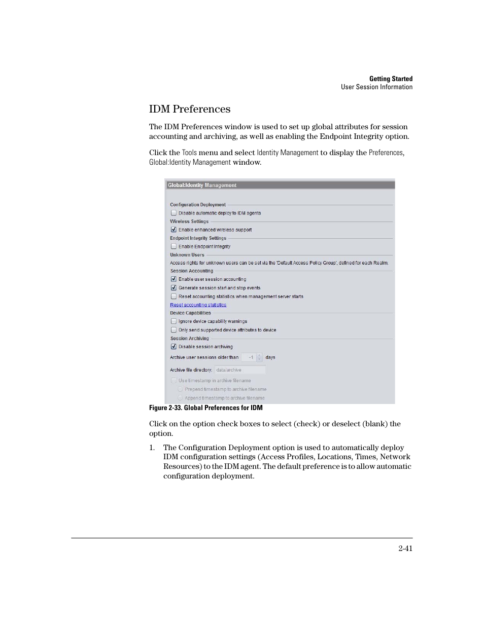 Idm preferences, Idm preferences -41 | HP Identity Driven Manager Software Series User Manual | Page 61 / 200