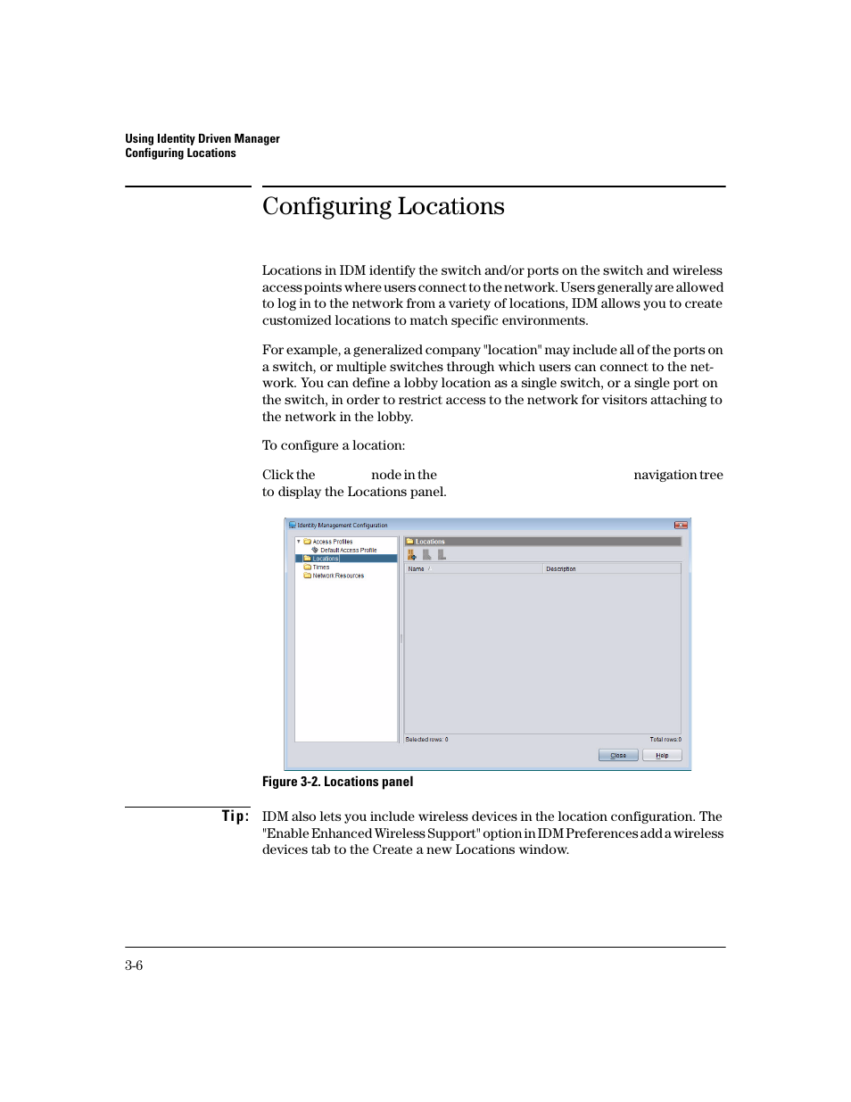 Configuring locations | HP Identity Driven Manager Software Series User Manual | Page 74 / 200