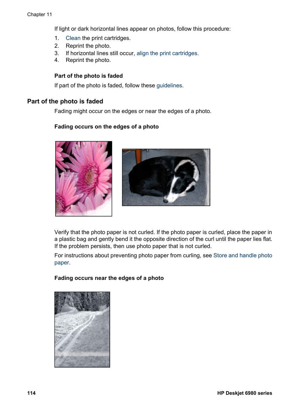 Part of the photo is faded | HP Deskjet 6988dt Printer User Manual | Page 116 / 154