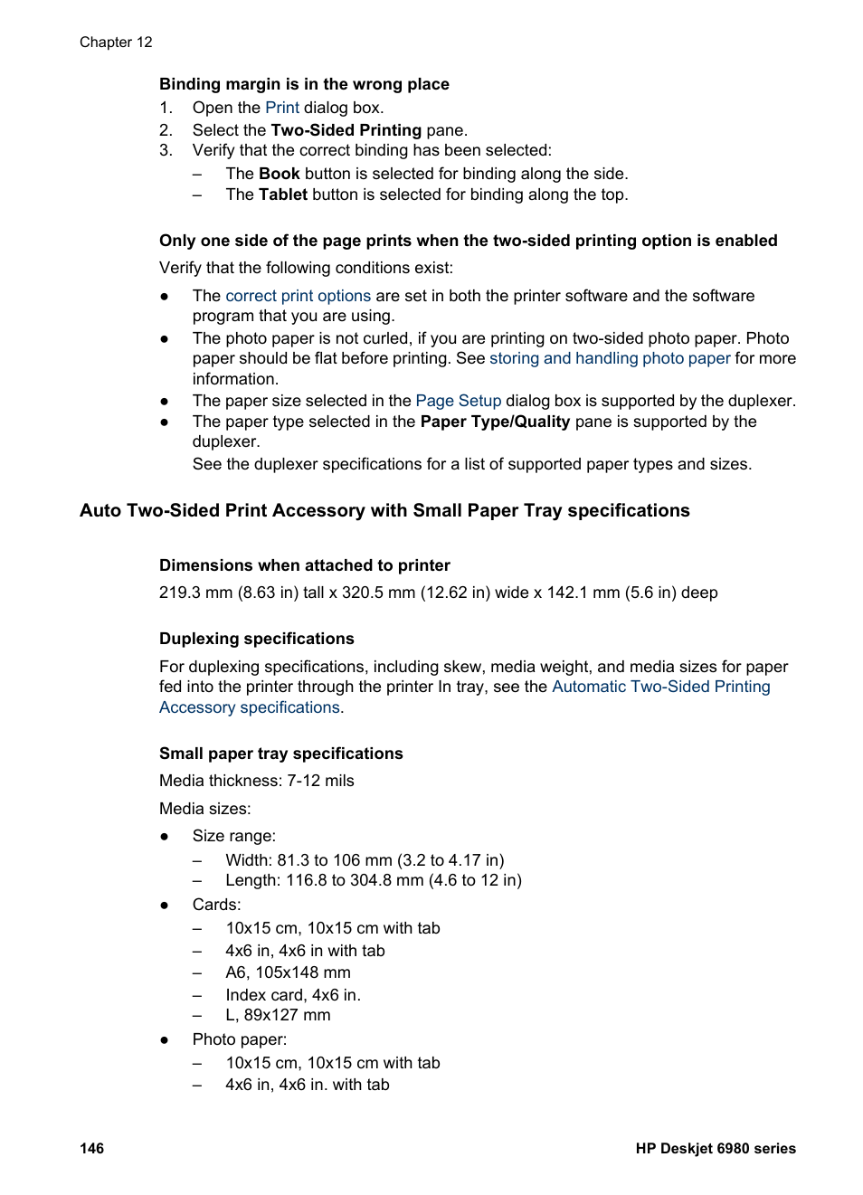 HP Deskjet 6988dt Printer User Manual | Page 148 / 154