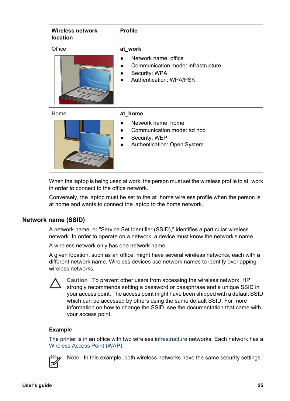 Network name (ssid) | HP Deskjet 6988dt Printer User Manual | Page 27 / 154