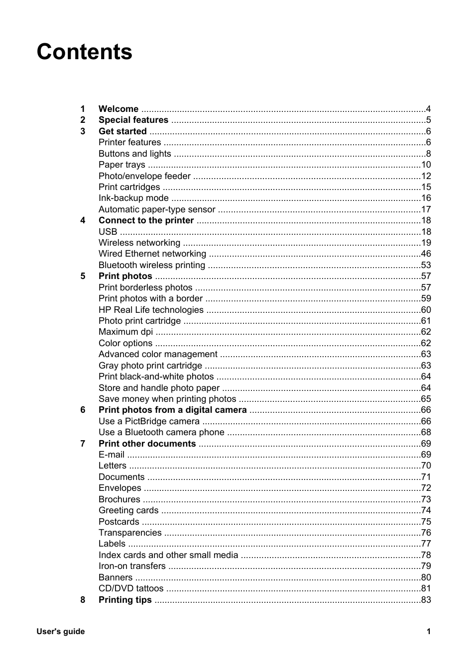 HP Deskjet 6988dt Printer User Manual | Page 3 / 154