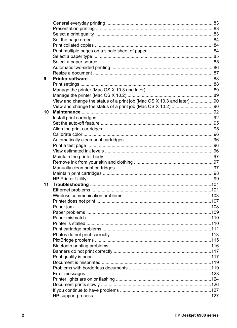 HP Deskjet 6988dt Printer User Manual | Page 4 / 154