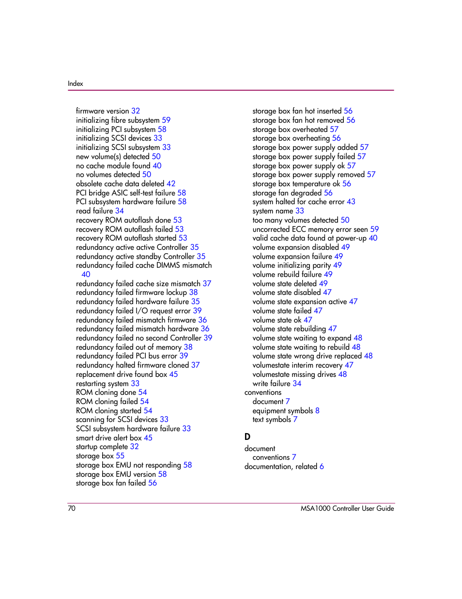 HP StorageWorks 1000 Modular Smart Array User Manual | Page 70 / 72