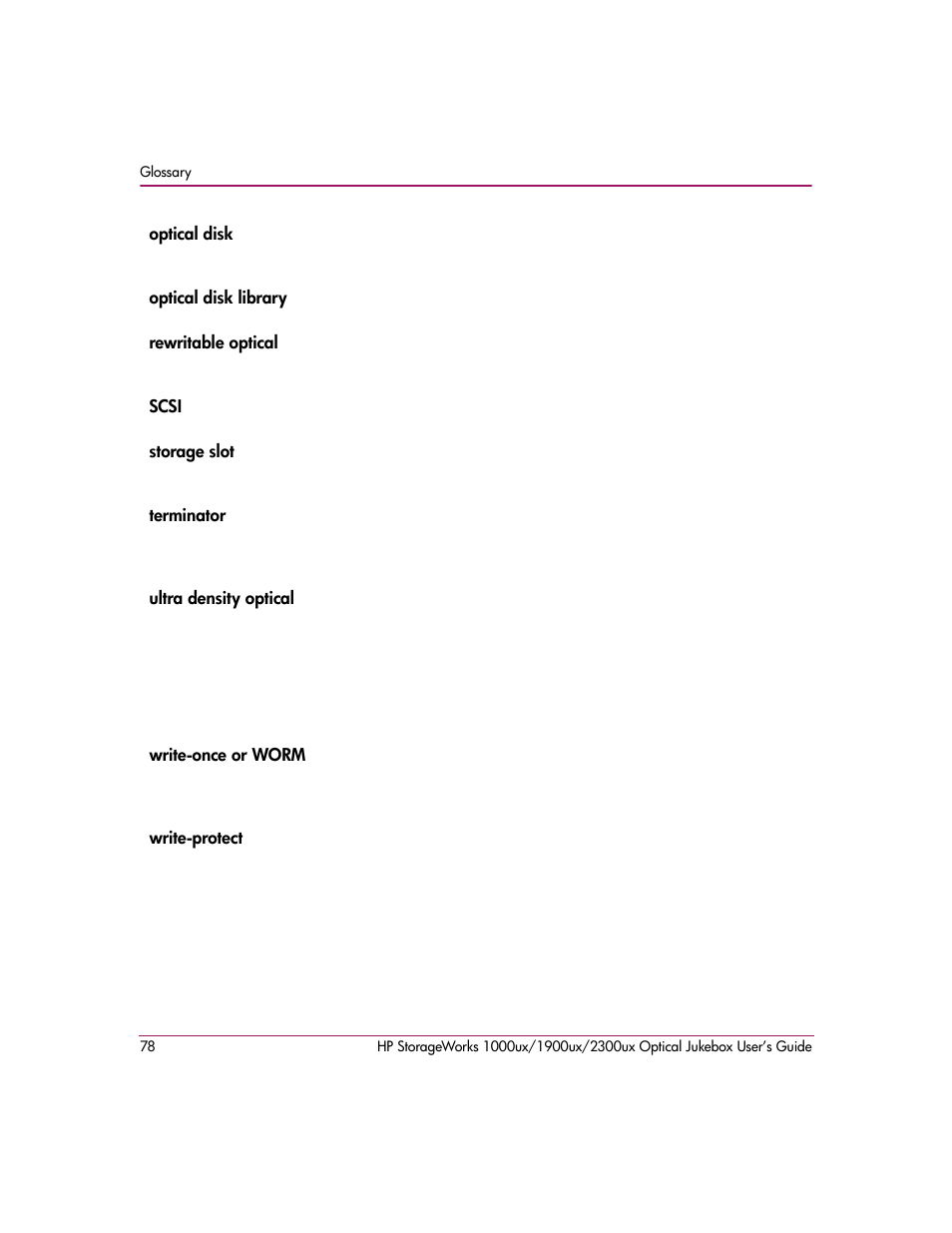 HP StorageWorks Ultra Density Optical Storage User Manual | Page 78 / 80