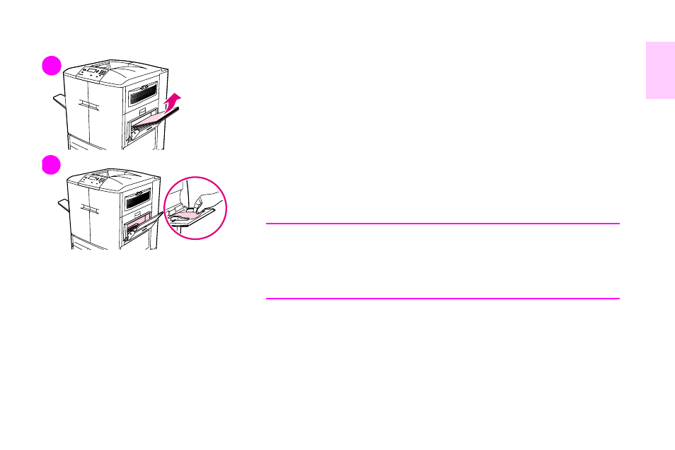 Clearing jams from the input-tray areas, 6clearing jams from the input-tray areas | HP Color LaserJet 9500 Printer series User Manual | Page 107 / 254