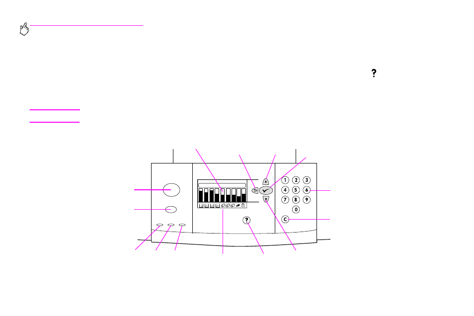 Control panel features | HP Color LaserJet 9500 Printer series User Manual | Page 18 / 254