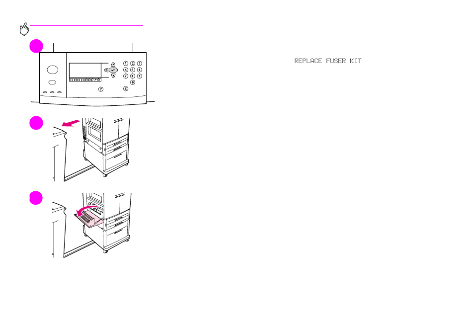 Replacing the image fuser kit | HP Color LaserJet 9500 Printer series User Manual | Page 200 / 254