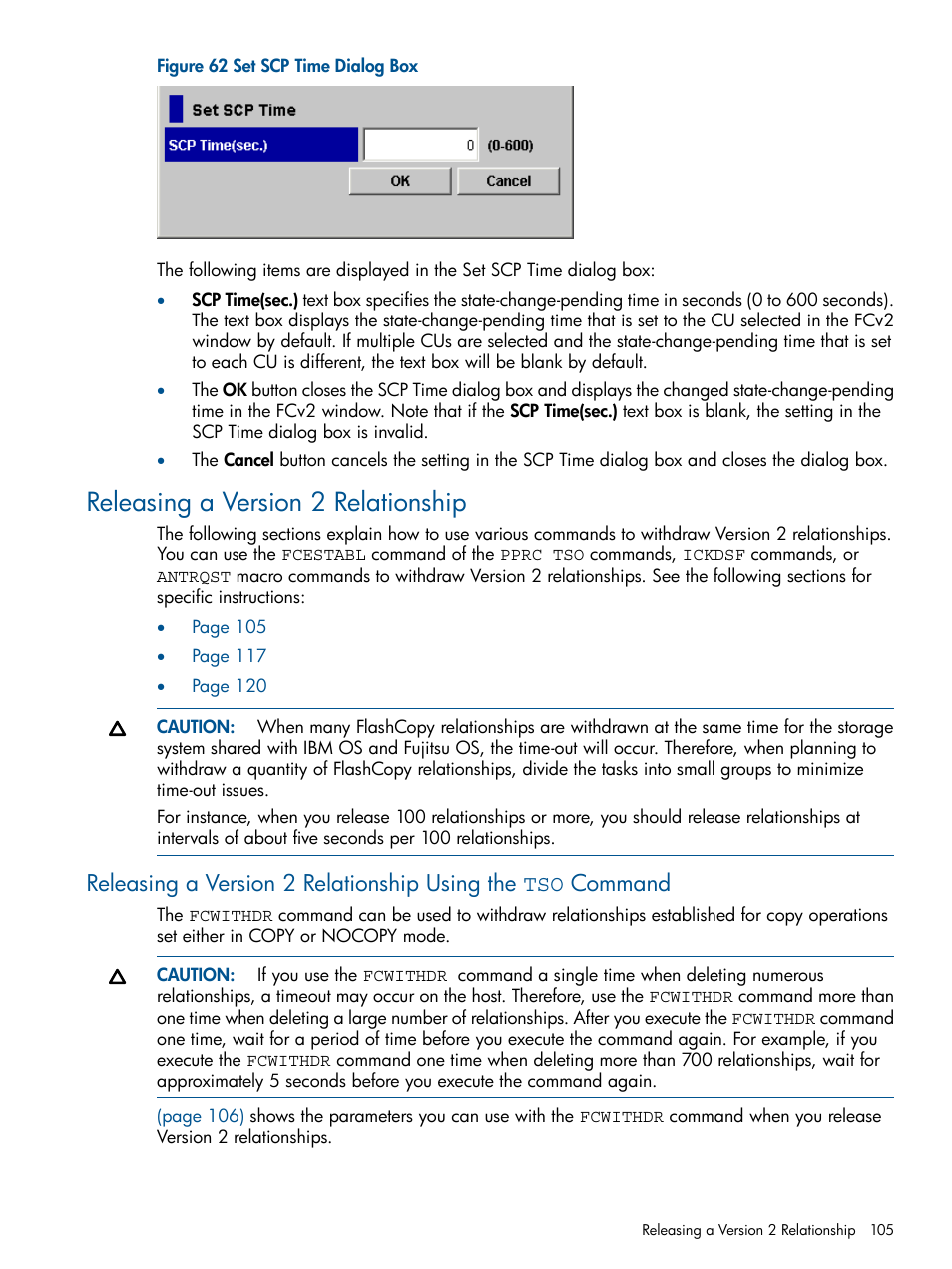 Releasing a version 2 relationship | HP StorageWorks XP Remote Web Console Software User Manual | Page 105 / 155