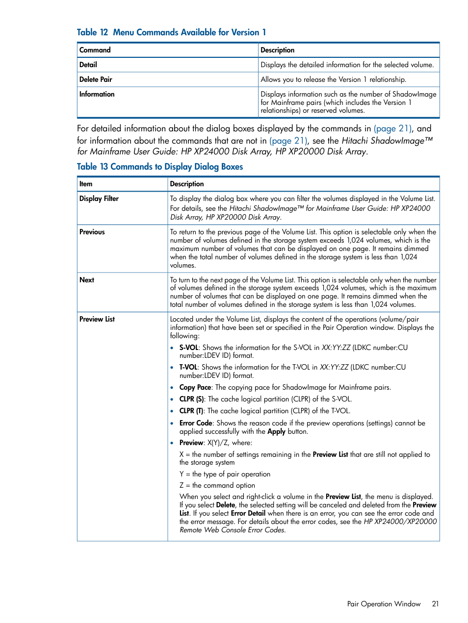 HP StorageWorks XP Remote Web Console Software User Manual | Page 21 / 155