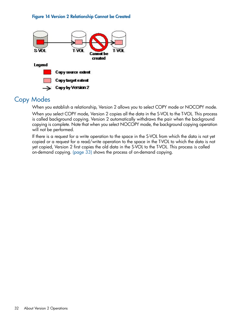 Copy modes | HP StorageWorks XP Remote Web Console Software User Manual | Page 32 / 155