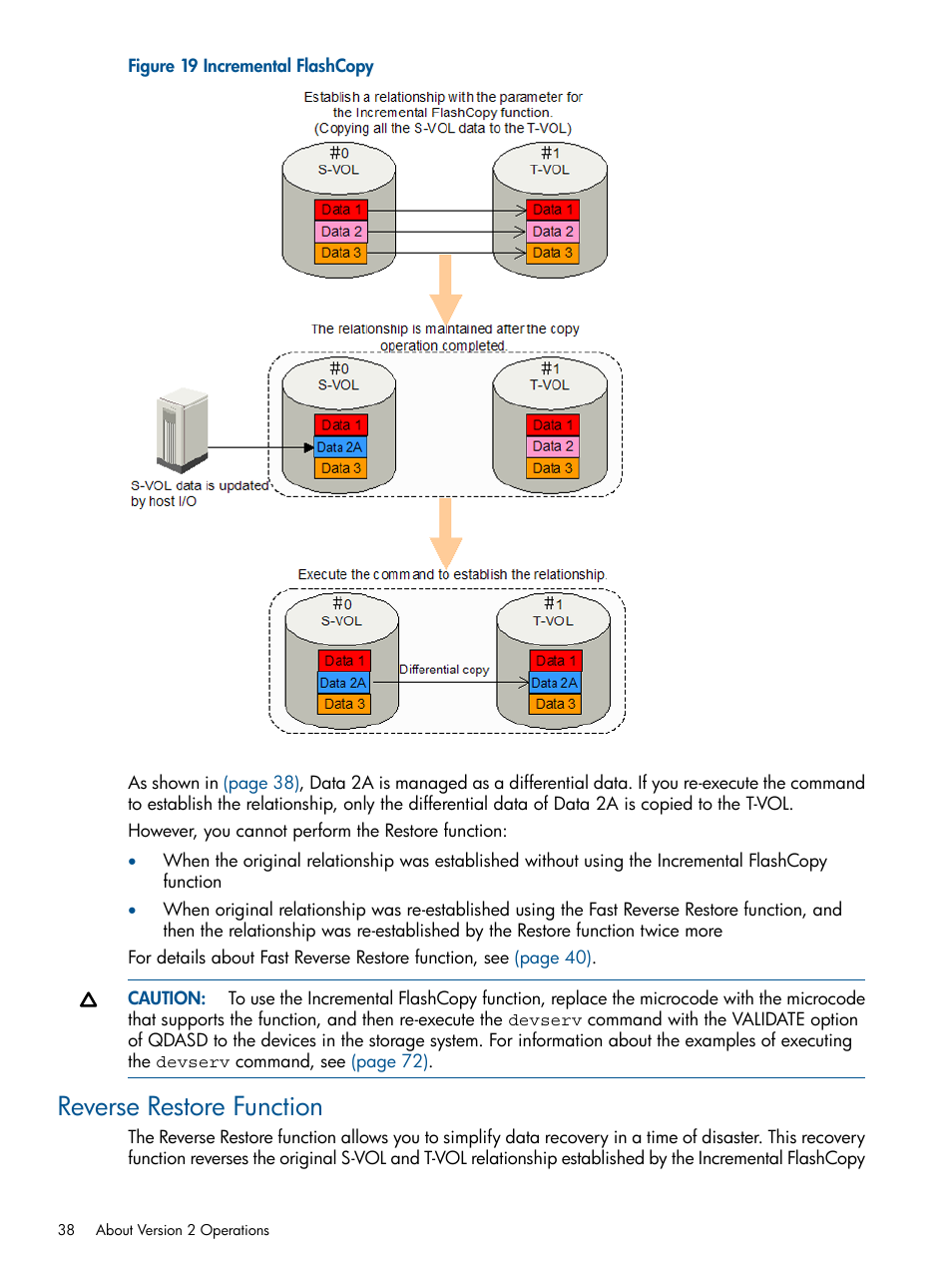 Reverse restore function | HP StorageWorks XP Remote Web Console Software User Manual | Page 38 / 155