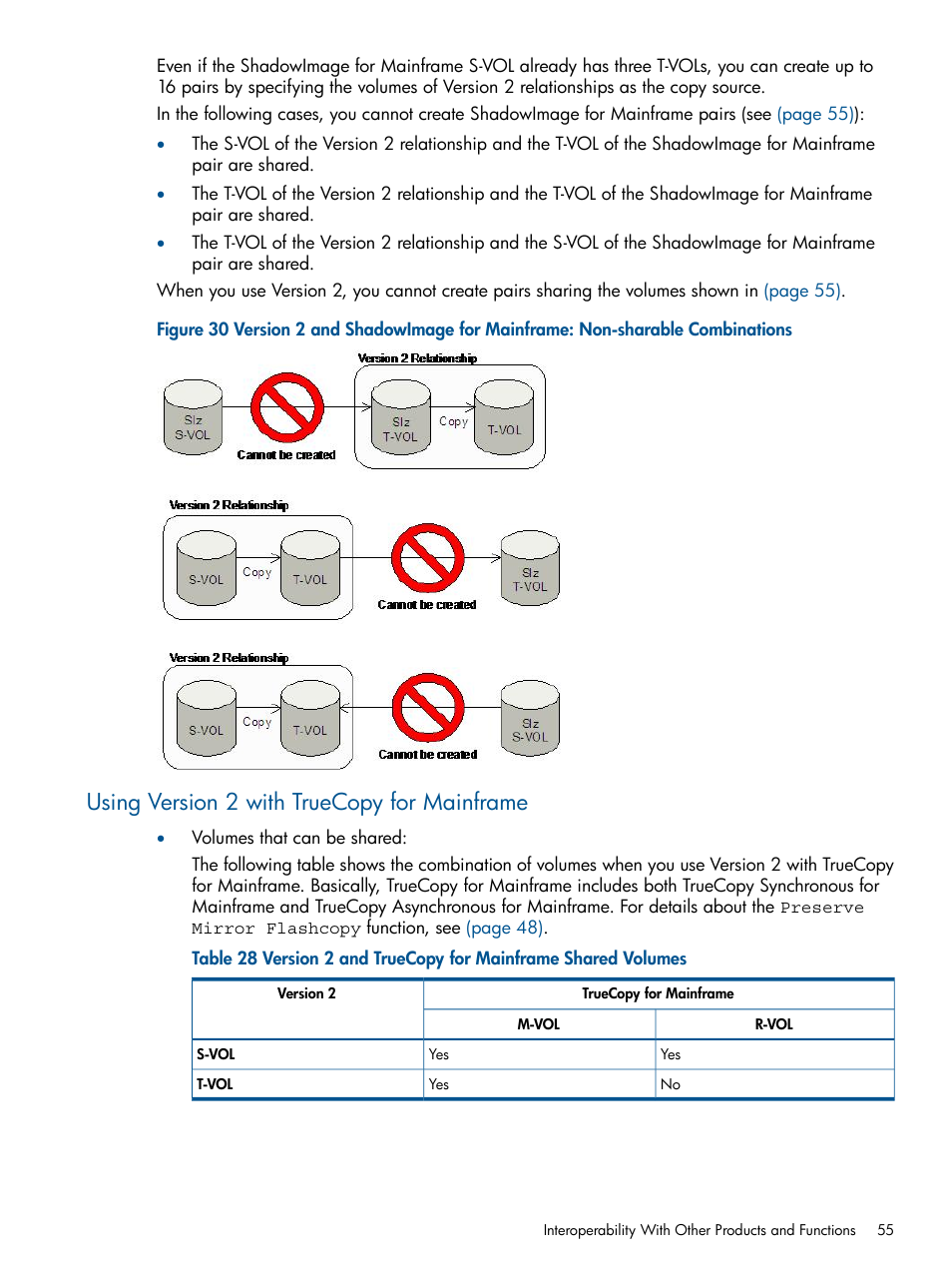 Using version 2 with truecopy for mainframe | HP StorageWorks XP Remote Web Console Software User Manual | Page 55 / 155