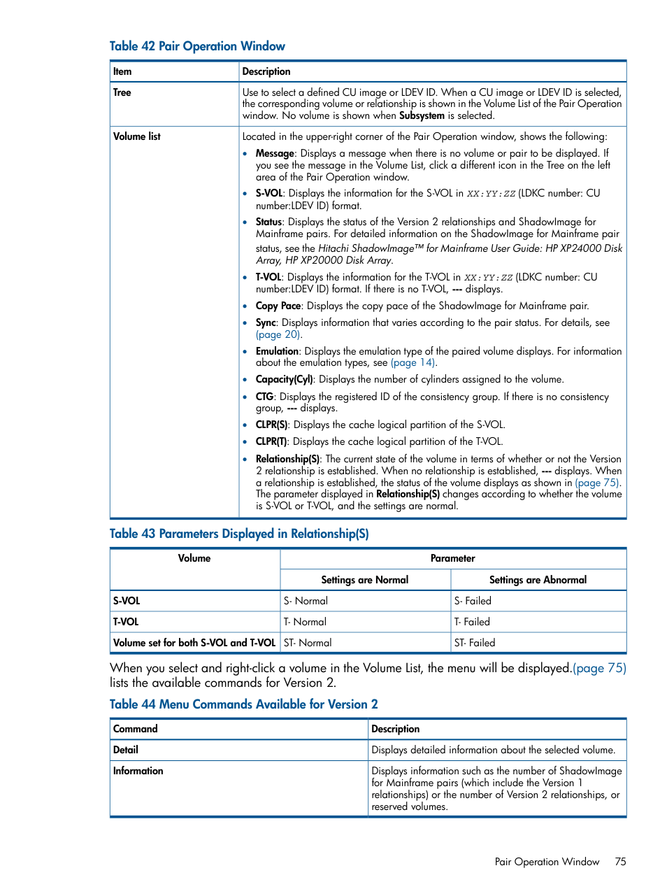 HP StorageWorks XP Remote Web Console Software User Manual | Page 75 / 155