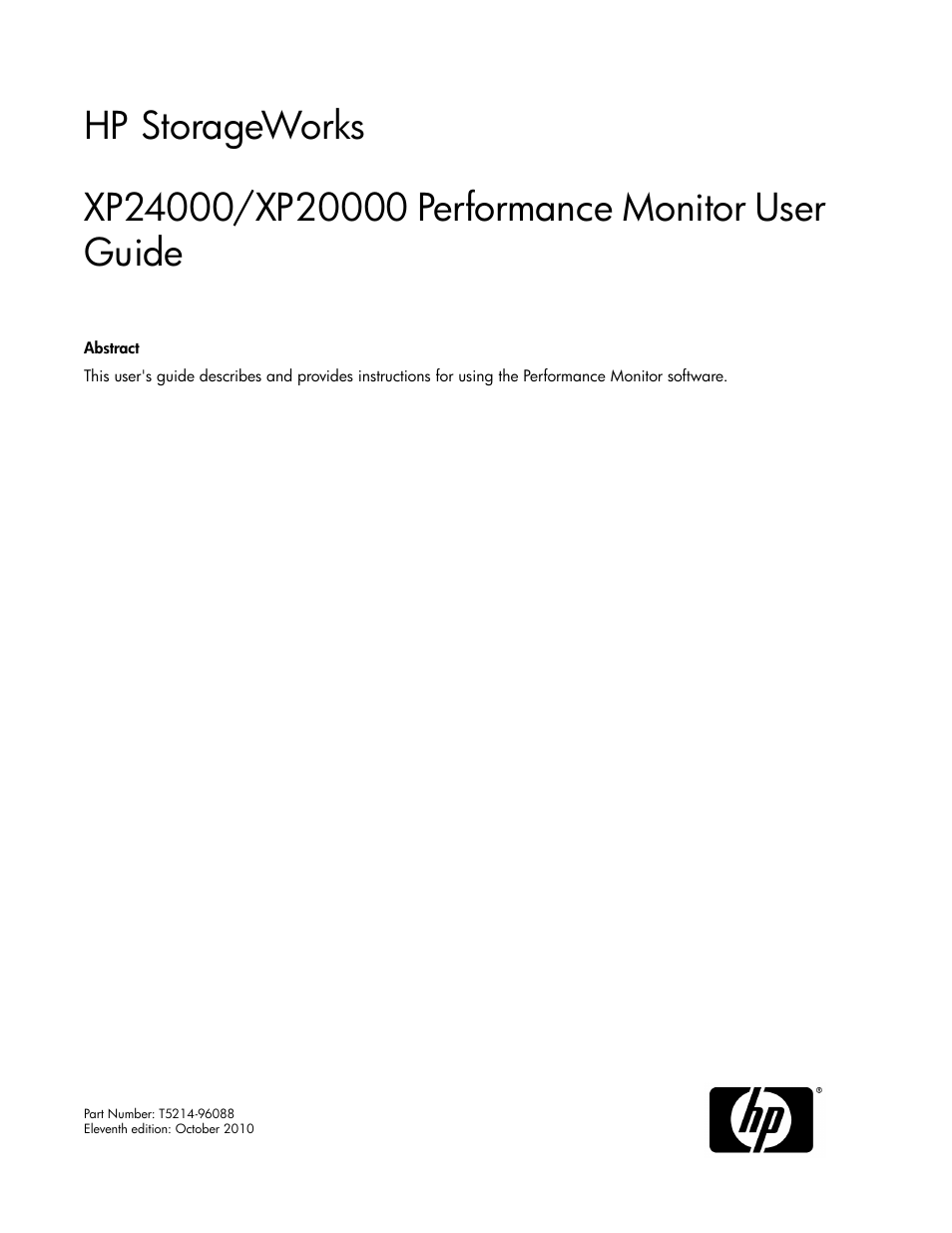 HP XP Array Manager Software User Manual | 172 pages