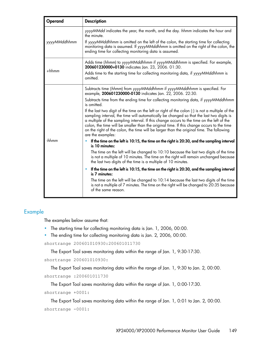 Example | HP XP Array Manager Software User Manual | Page 149 / 172