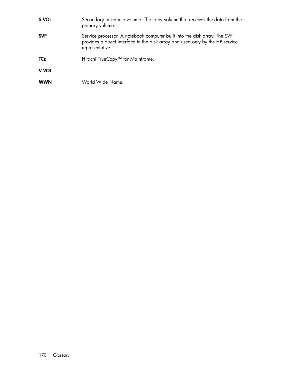 HP XP Array Manager Software User Manual | Page 170 / 172