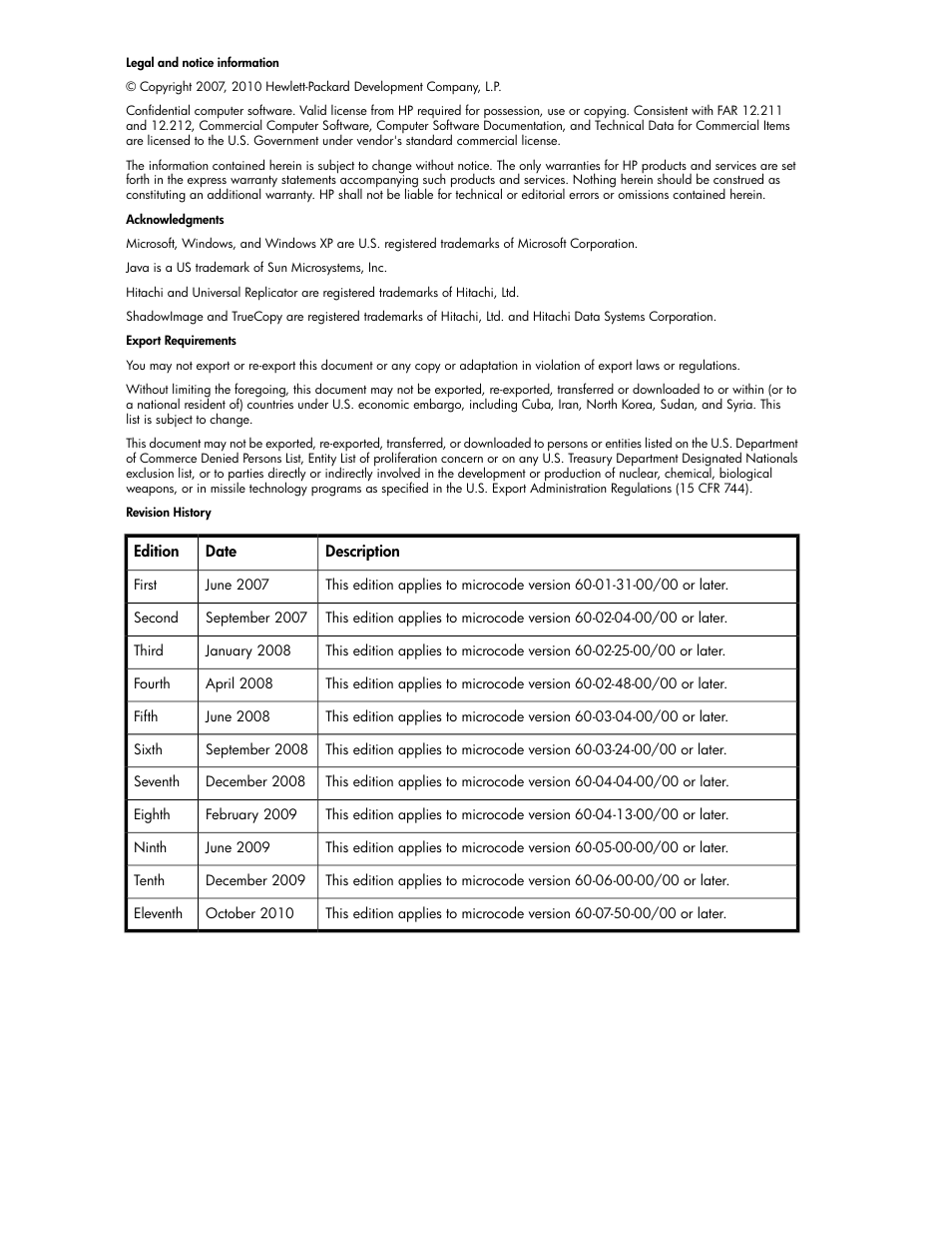 HP XP Array Manager Software User Manual | Page 2 / 172