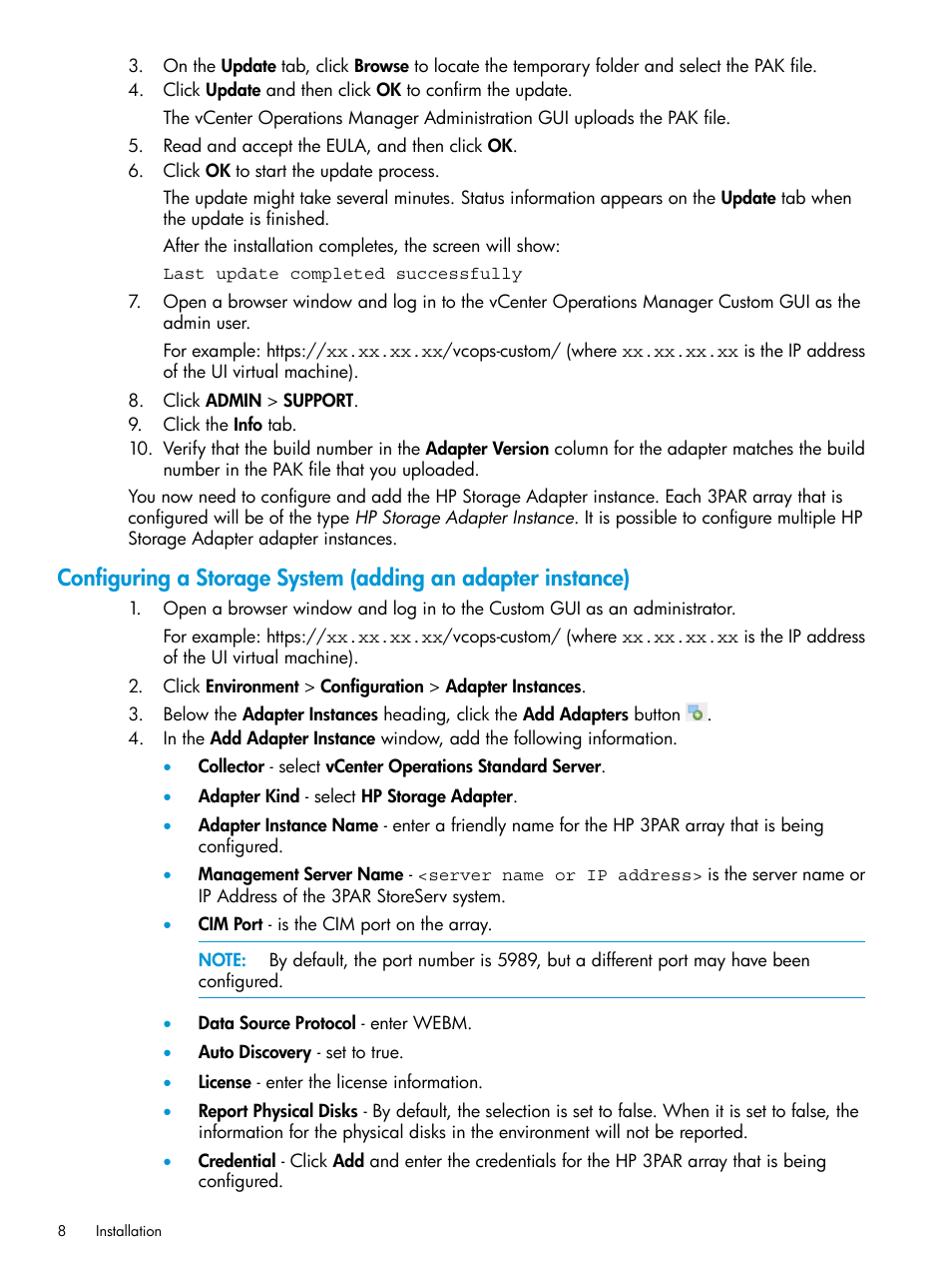 HP StoreFront Analytics for VMware Software Licenses User Manual | Page 8 / 44