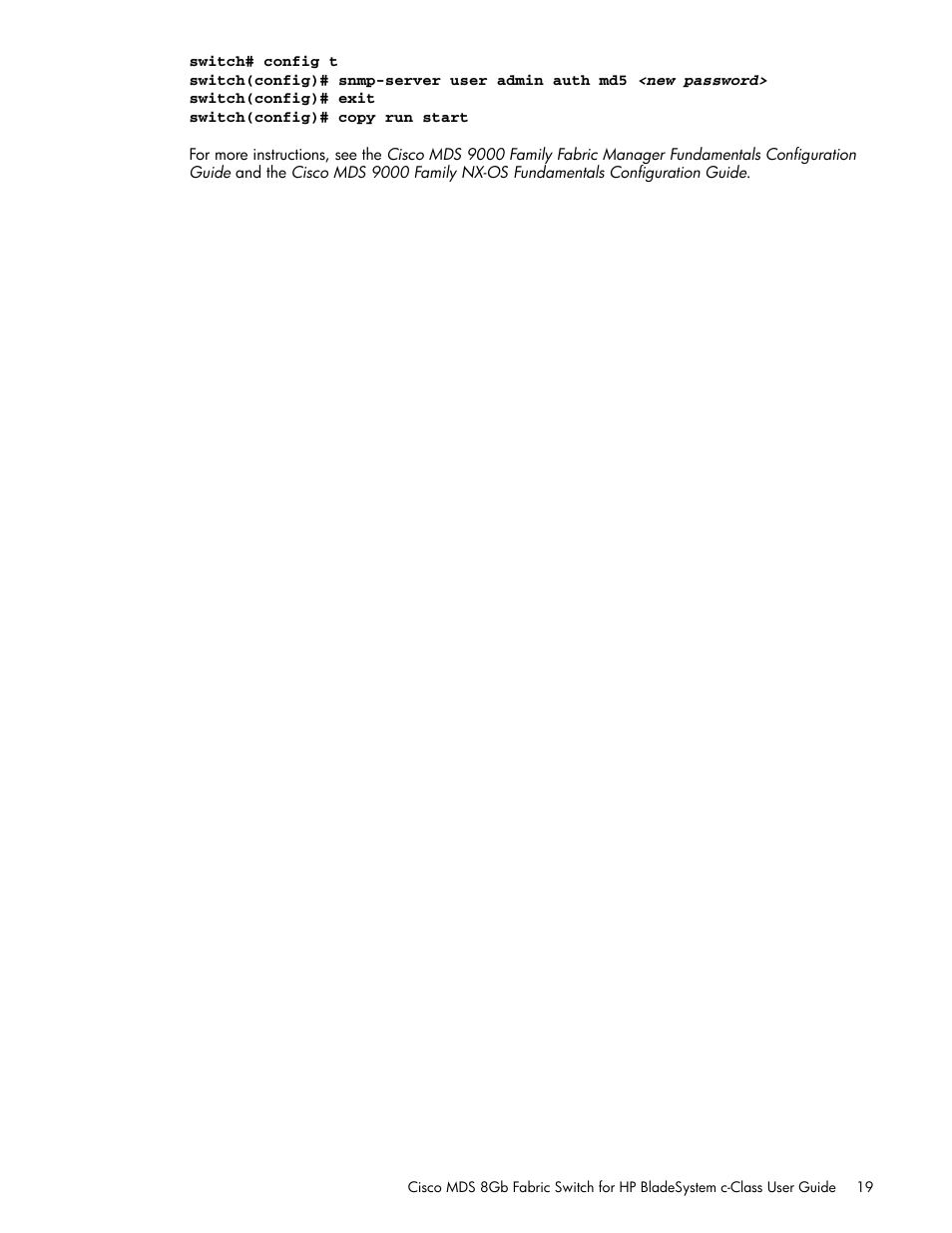 HP Cisco MDS 8Gb Fabric Switch for HP BladeSystem c-Class User Manual | Page 19 / 52
