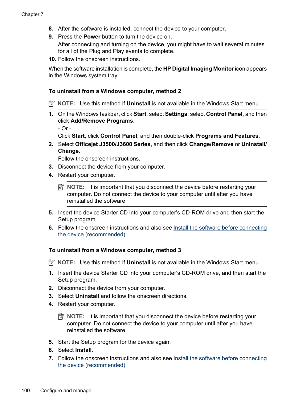 HP Officejet J3680 All-in-One Printer User Manual | Page 104 / 186