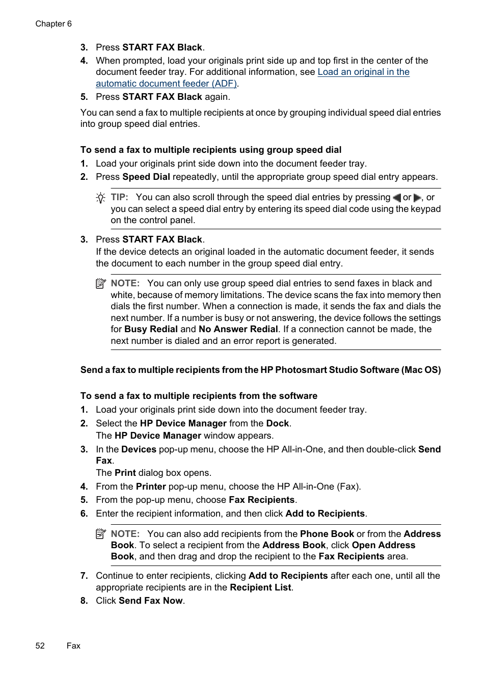 HP Officejet J3680 All-in-One Printer User Manual | Page 56 / 186