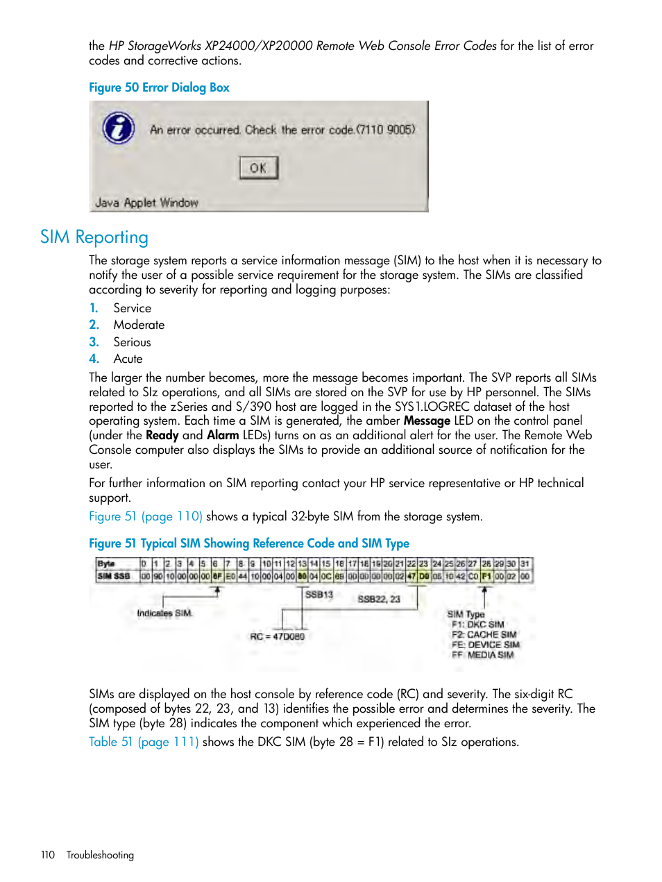 Sim reporting | HP XP Business Copy Software User Manual | Page 110 / 117