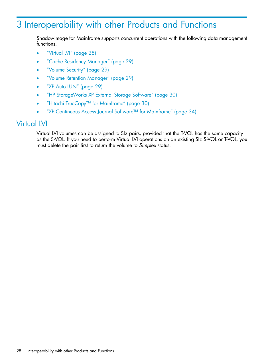 Virtual lvi | HP XP Business Copy Software User Manual | Page 28 / 117