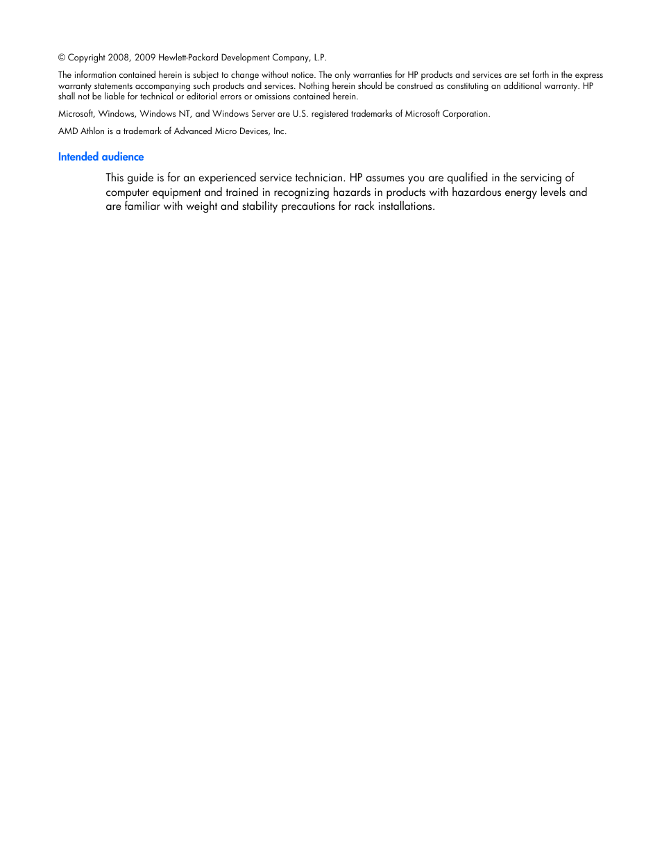 Notice | HP ProLiant BL495c G5 Server-Blade User Manual | Page 2 / 91