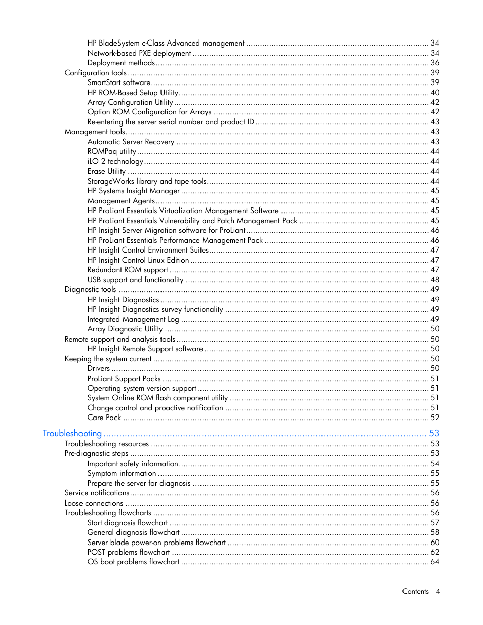 HP ProLiant BL495c G5 Server-Blade User Manual | Page 4 / 91