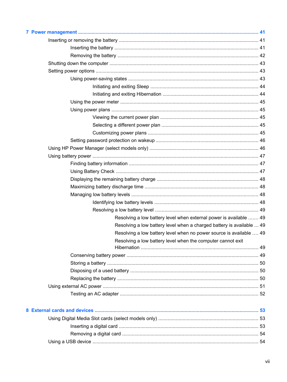 HP Pavilion dm1-4171nr Entertainment Notebook PC User Manual | Page 7 / 109
