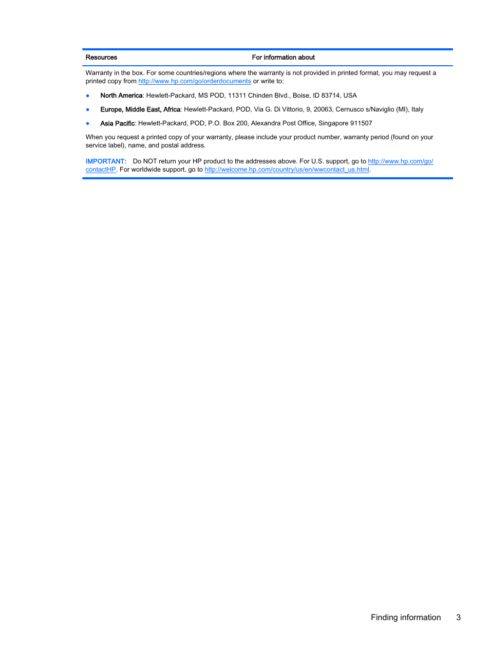 Finding information 3 | HP EliteBook 755 G2 Notebook PC User Manual | Page 13 / 106