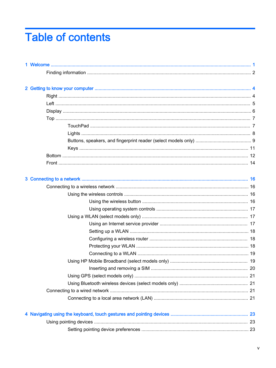 HP EliteBook 755 G2 Notebook PC User Manual | Page 5 / 106