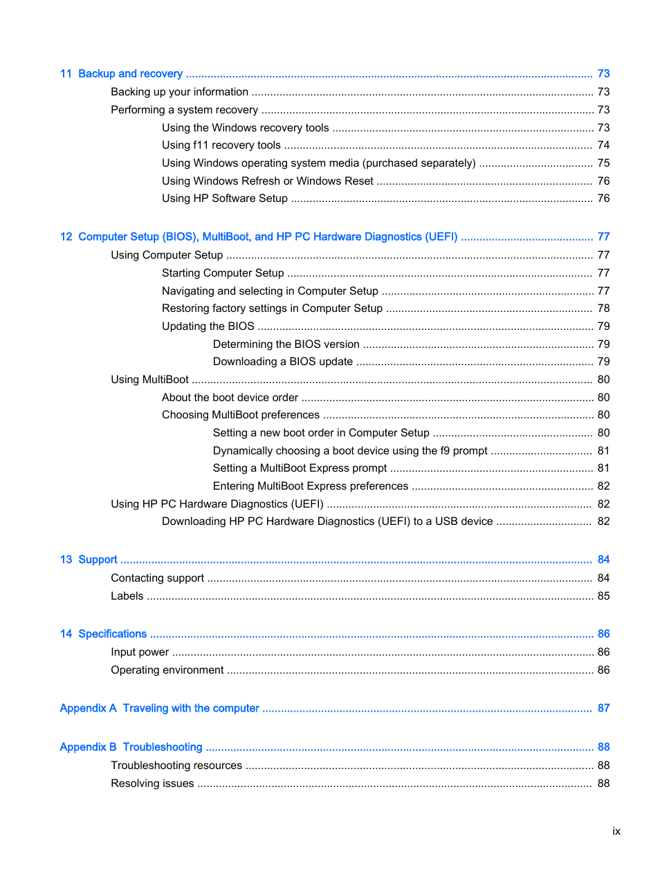 HP EliteBook 755 G2 Notebook PC User Manual | Page 9 / 106