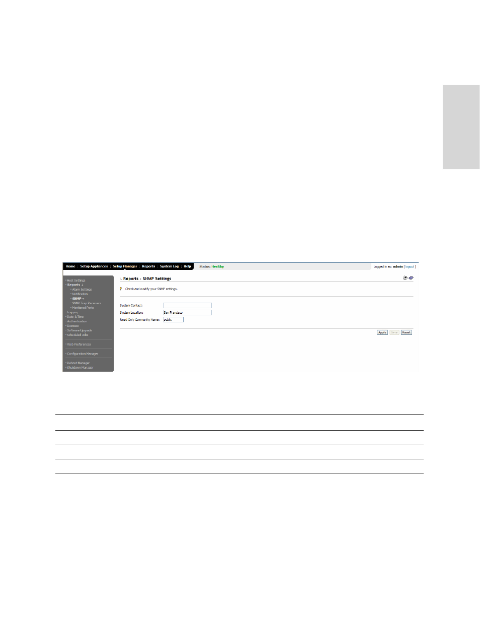 Setting snmp parameters | HP StorageWorks Enterprise File Services WAN Accelerator User Manual | Page 117 / 230