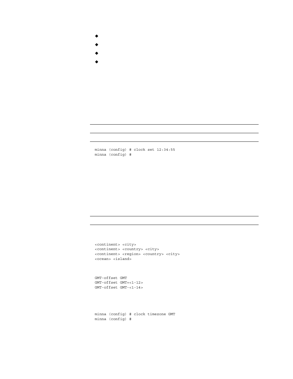 Clock set, Clock timezone | HP StorageWorks Enterprise File Services WAN Accelerator User Manual | Page 172 / 230