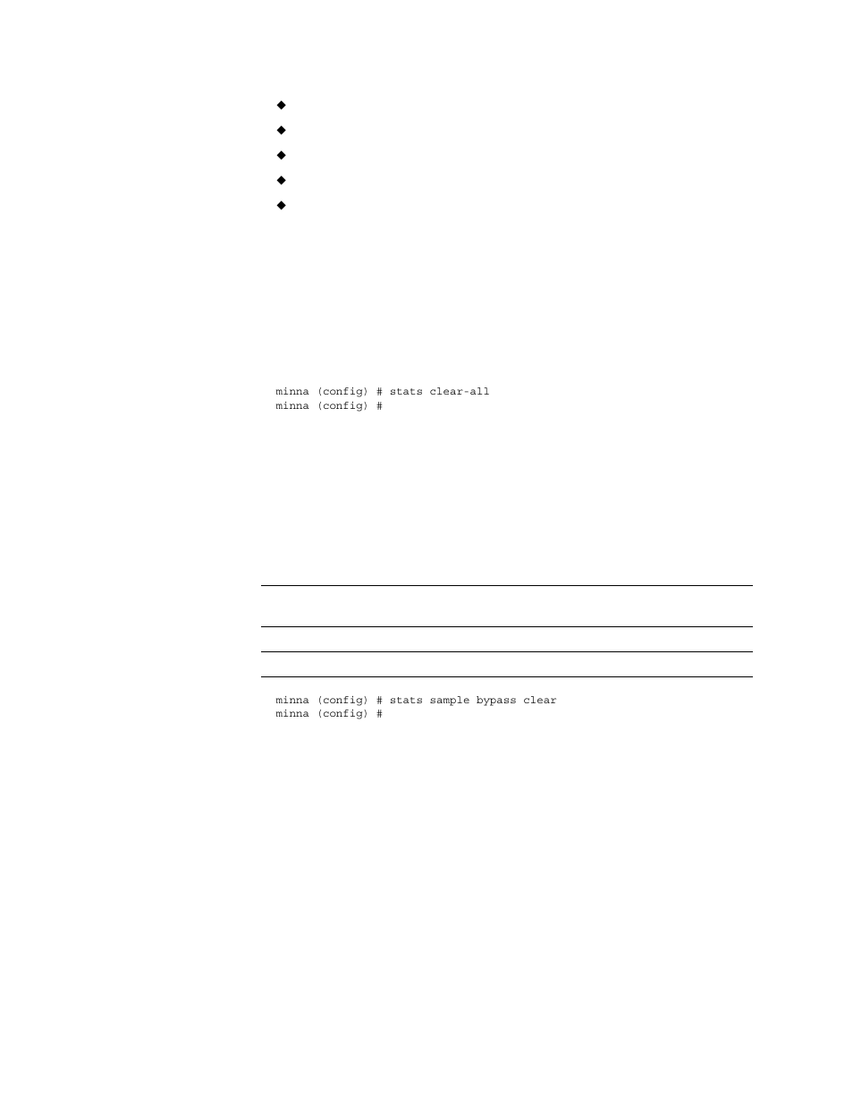 Stats clear-all, Stats sample, Stats chd | HP StorageWorks Enterprise File Services WAN Accelerator User Manual | Page 182 / 230