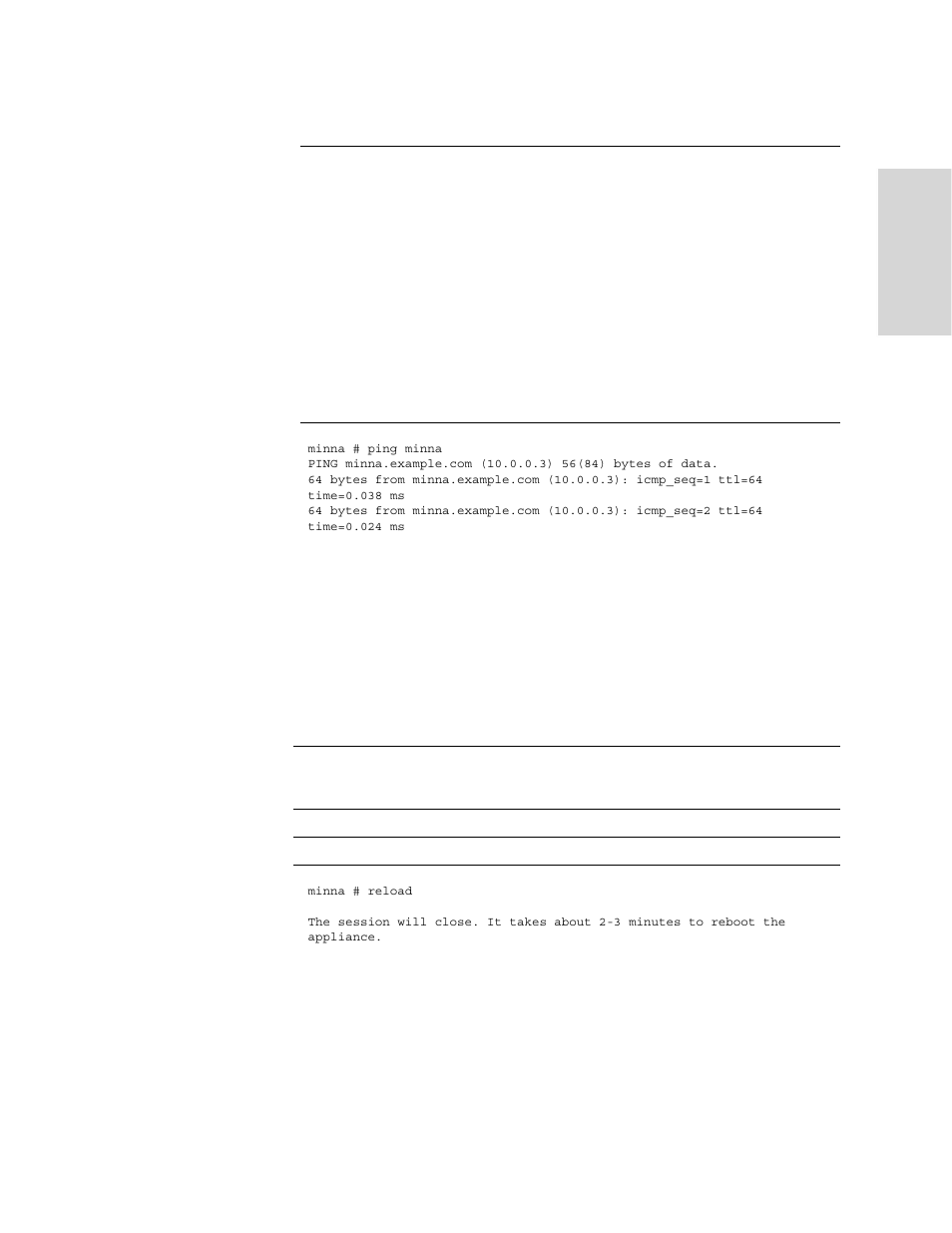 Reload, Slogin | HP StorageWorks Enterprise File Services WAN Accelerator User Manual | Page 213 / 230