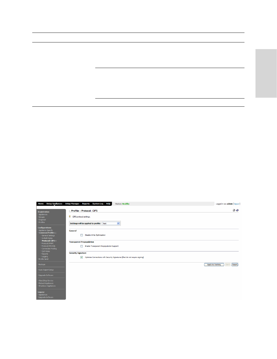 Setting cifs features | HP StorageWorks Enterprise File Services WAN Accelerator User Manual | Page 45 / 230