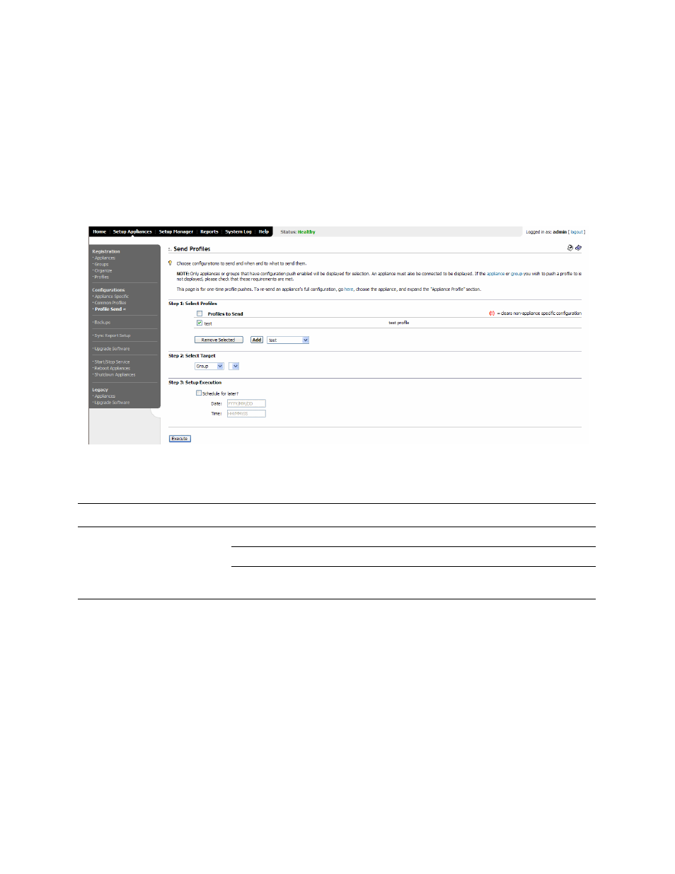 Sending profiles | HP StorageWorks Enterprise File Services WAN Accelerator User Manual | Page 66 / 230