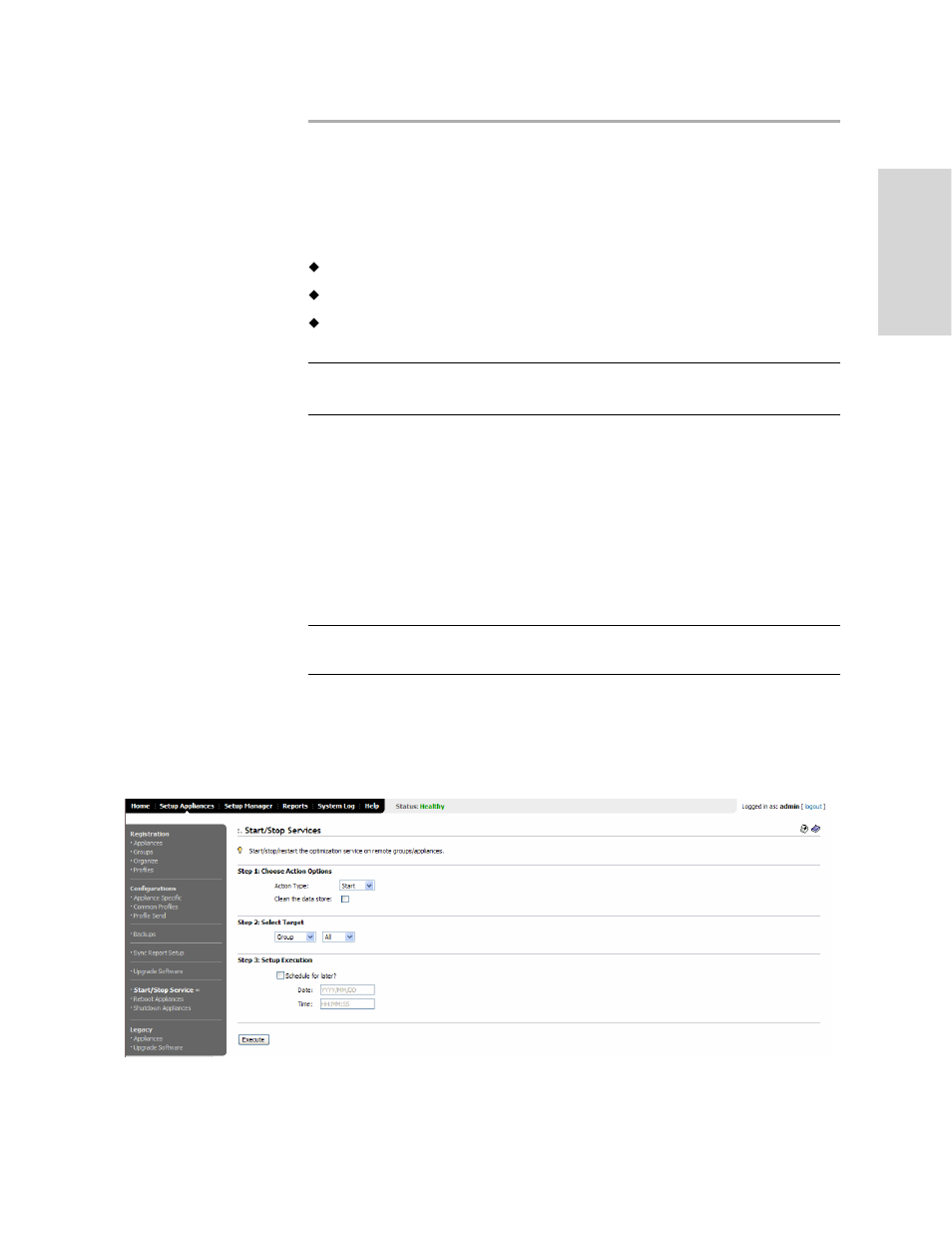 Managing remote appliances | HP StorageWorks Enterprise File Services WAN Accelerator User Manual | Page 99 / 230