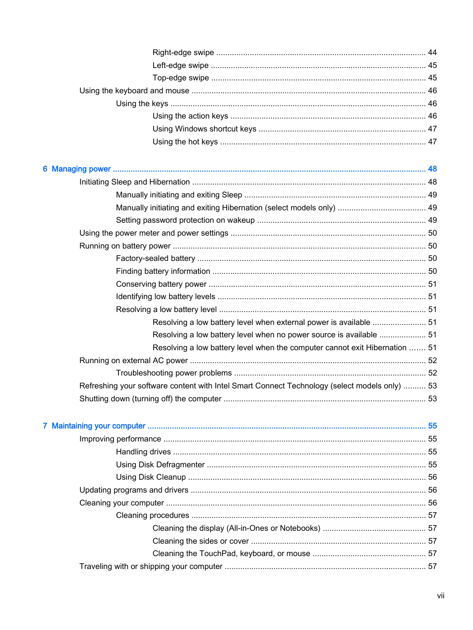 HP Pavilion 13-r010dx x2 Detachable PC User Manual | Page 7 / 84