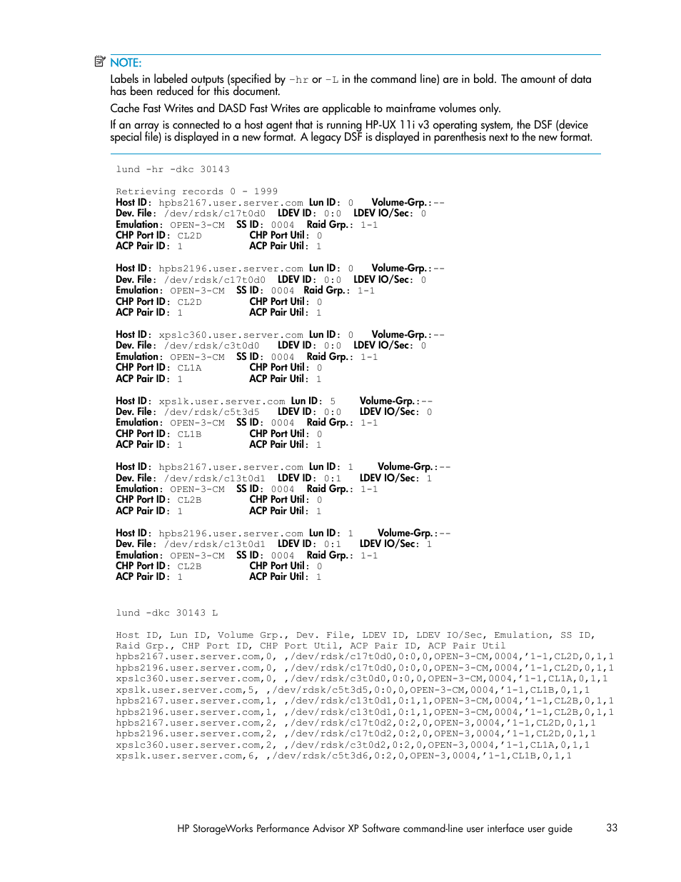 HP XP Performance Advisor Software User Manual | Page 33 / 97