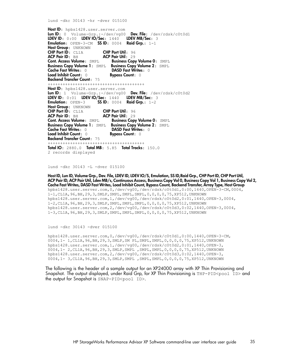 HP XP Performance Advisor Software User Manual | Page 35 / 97