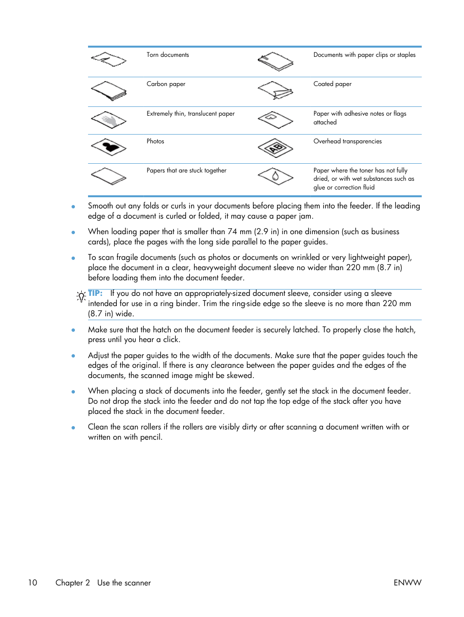 HP Scanjet Enterprise Flow 7000 s2 Sheet-feed Scanner User Manual | Page 16 / 62