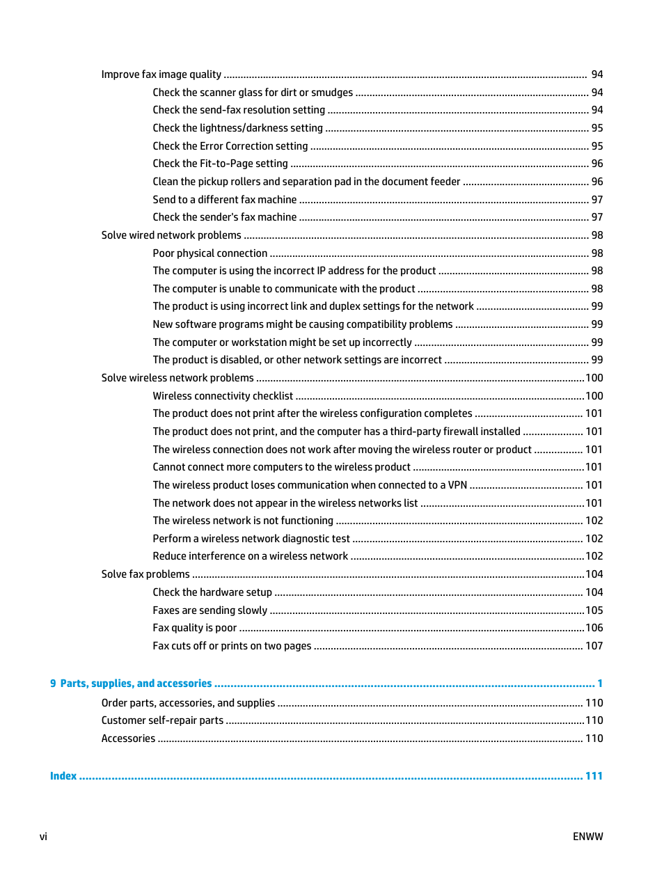 HP LaserJet Pro MFP M127fw User Manual | Page 8 / 122